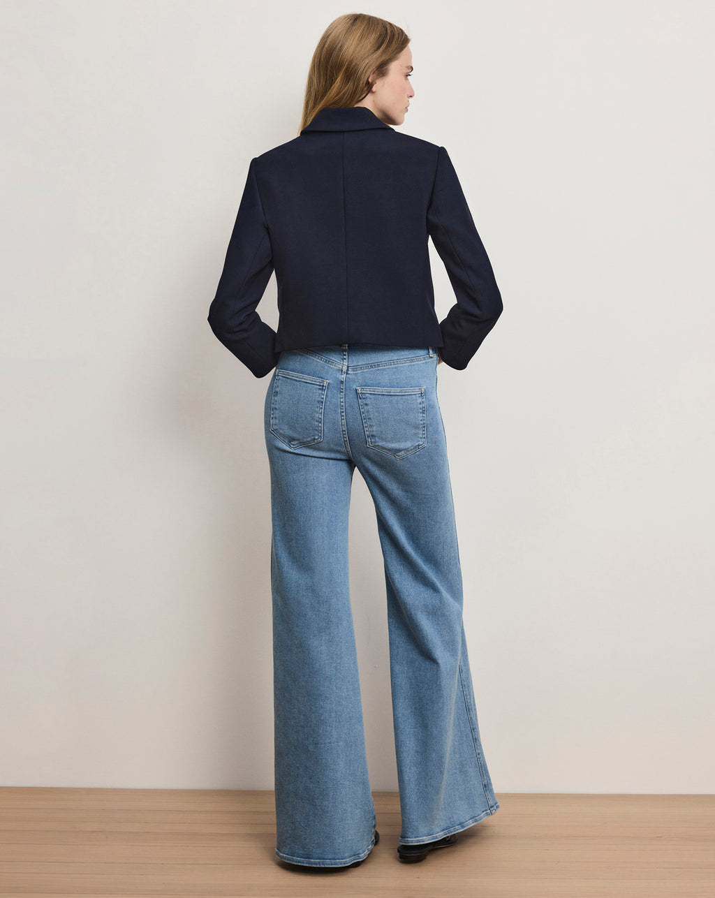 Veronica Beard Ismena Removable Scarf Jacket - Navy