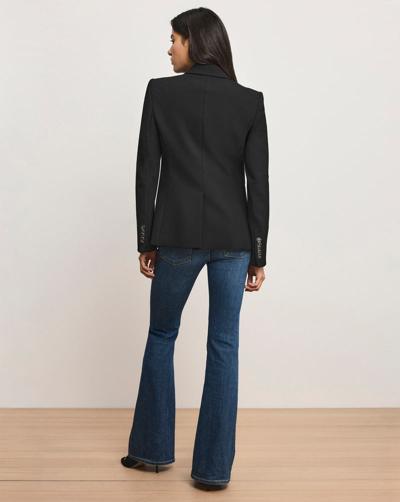 Veronica Beard Miller Single-Breasted Dickey Jacket - Black