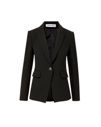 Veronica Beard Miller Single-Breasted Dickey Jacket - Black