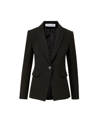 Veronica Beard Miller Single-Breasted Dickey Jacket - Black