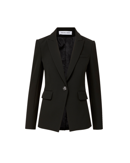 Veronica Beard Miller Single-Breasted Dickey Jacket - Black
