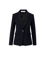 Veronica Beard Black tailored blazer with notch lapels.