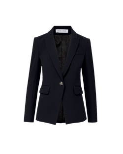 Veronica Beard Black tailored blazer with notch lapels.