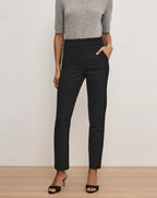 Veronica Beard Renzo Clean Waistband Pant - Black