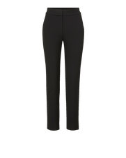 Veronica Beard Black slim-fit trousers with a flat front and