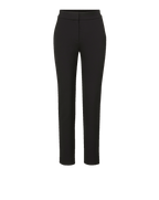 Veronica Beard Black slim-fit trousers with a flat front and