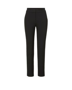 Veronica Beard Black slim-fit trousers with a flat front and