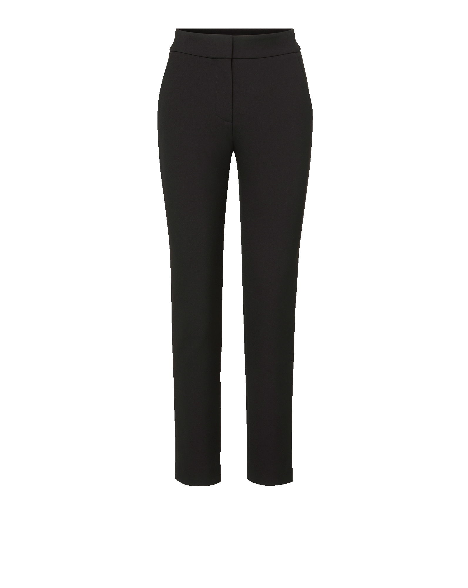 Veronica Beard Black slim-fit trousers with a flat front and