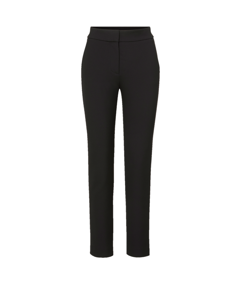 Veronica Beard Black slim-fit trousers with a flat front and