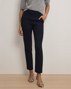 Veronica Beard Renzo Clean Waistband Pant - Navy