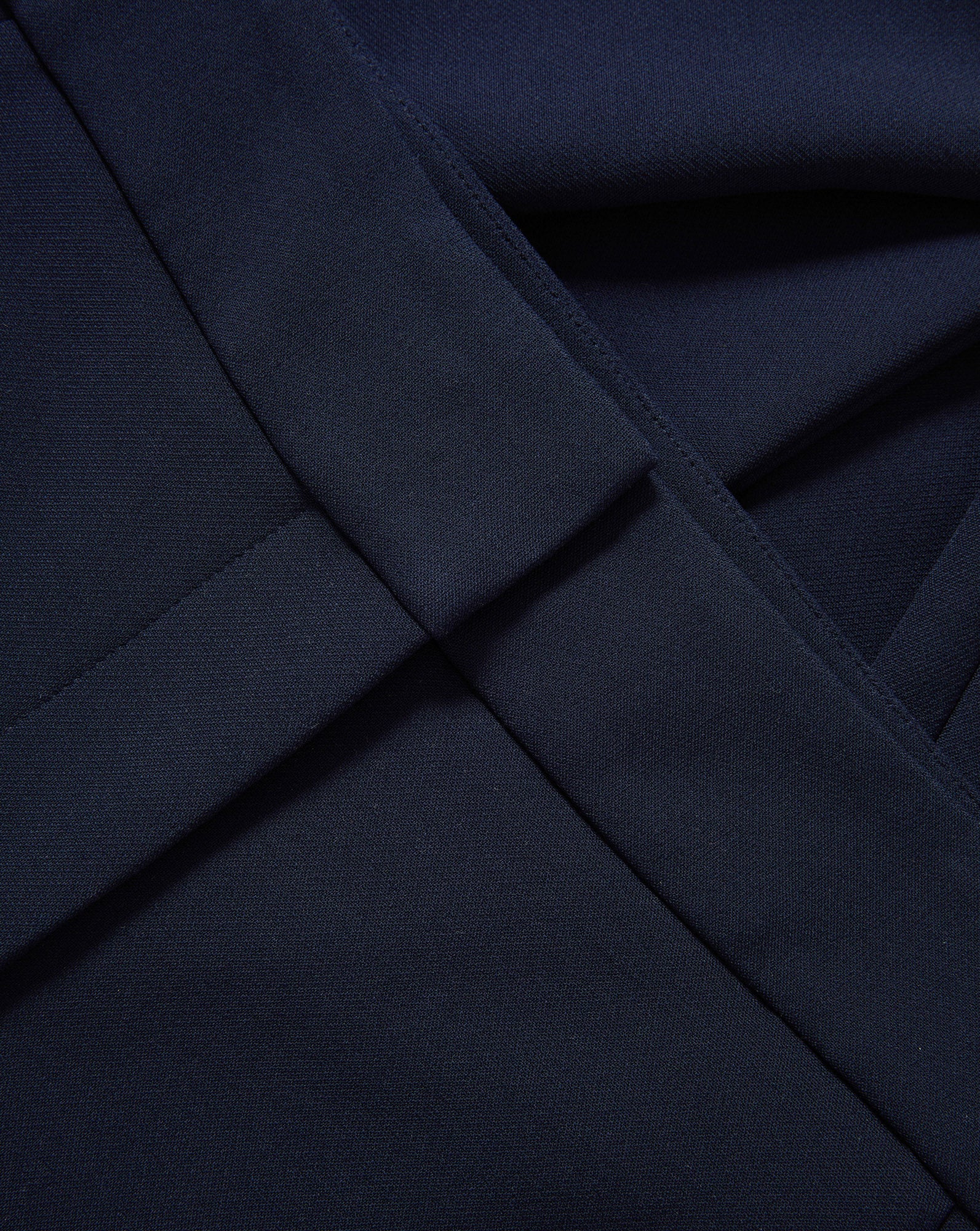 Veronica Beard Renzo Clean Waistband Pant - Navy
