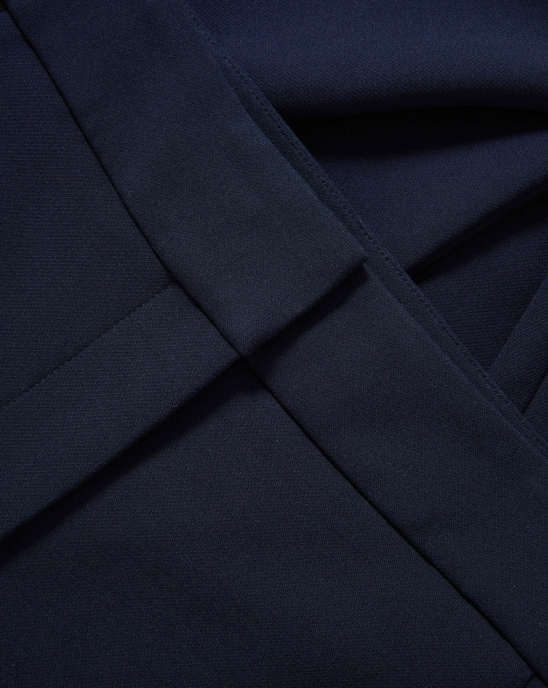 Veronica Beard Renzo Clean Waistband Pant - Navy