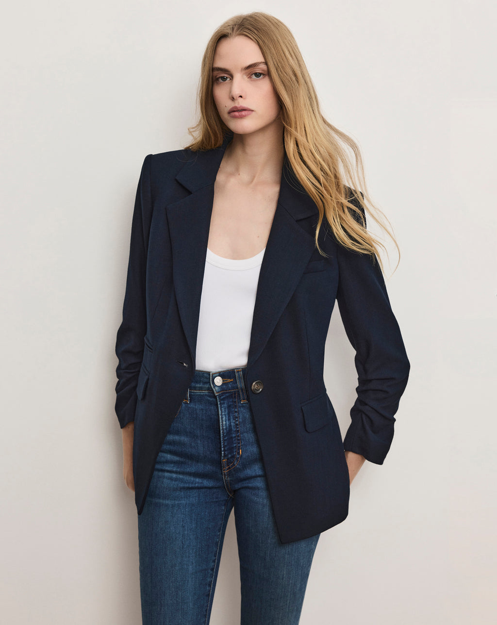 Veronica Beard Battista Dickey Jacket - Navy