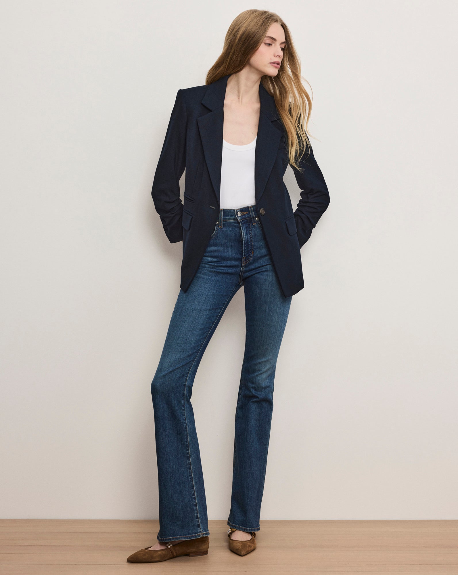 Battista Dickey Jacket in Navy | Veronica Beard