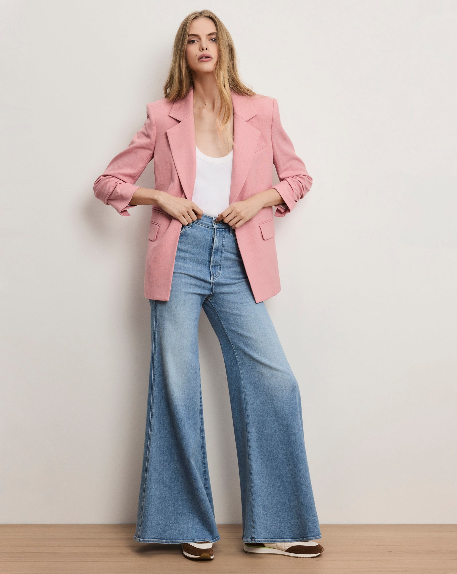 Battista Dickey Jacket Blazer in Pink Petal | Veronica Beard