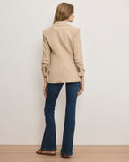 Veronica Beard Battista Dickey Jacket - Stone Khaki