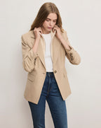 Veronica Beard Battista Dickey Jacket - Stone Khaki