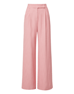 Veronica Beard Marbeau Wide-Leg Pant - Petal