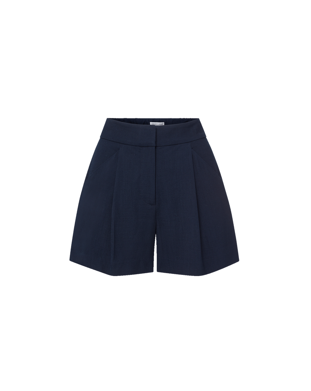 Veronica Beard Marbeau Pleated Short - Navy