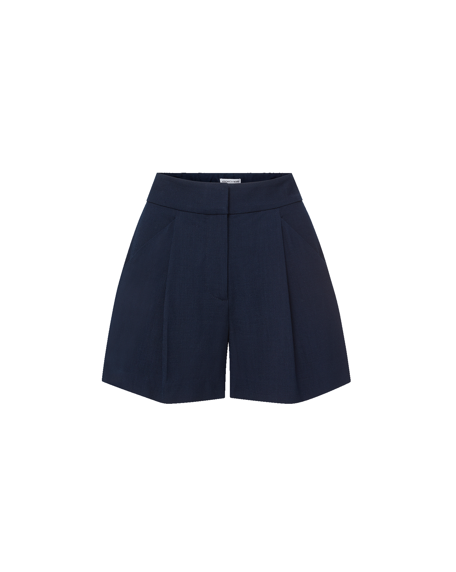 Veronica Beard Marbeau Pleated Short - Navy