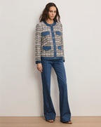 Veronica Beard Ainslie Tweed Jacket - Navy Multi