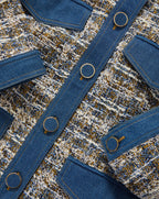 Veronica Beard Ainslie Tweed Jacket - Navy Multi