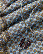 Veronica Beard Vivaldi Scarf-Print Short - Blue Jay Multi