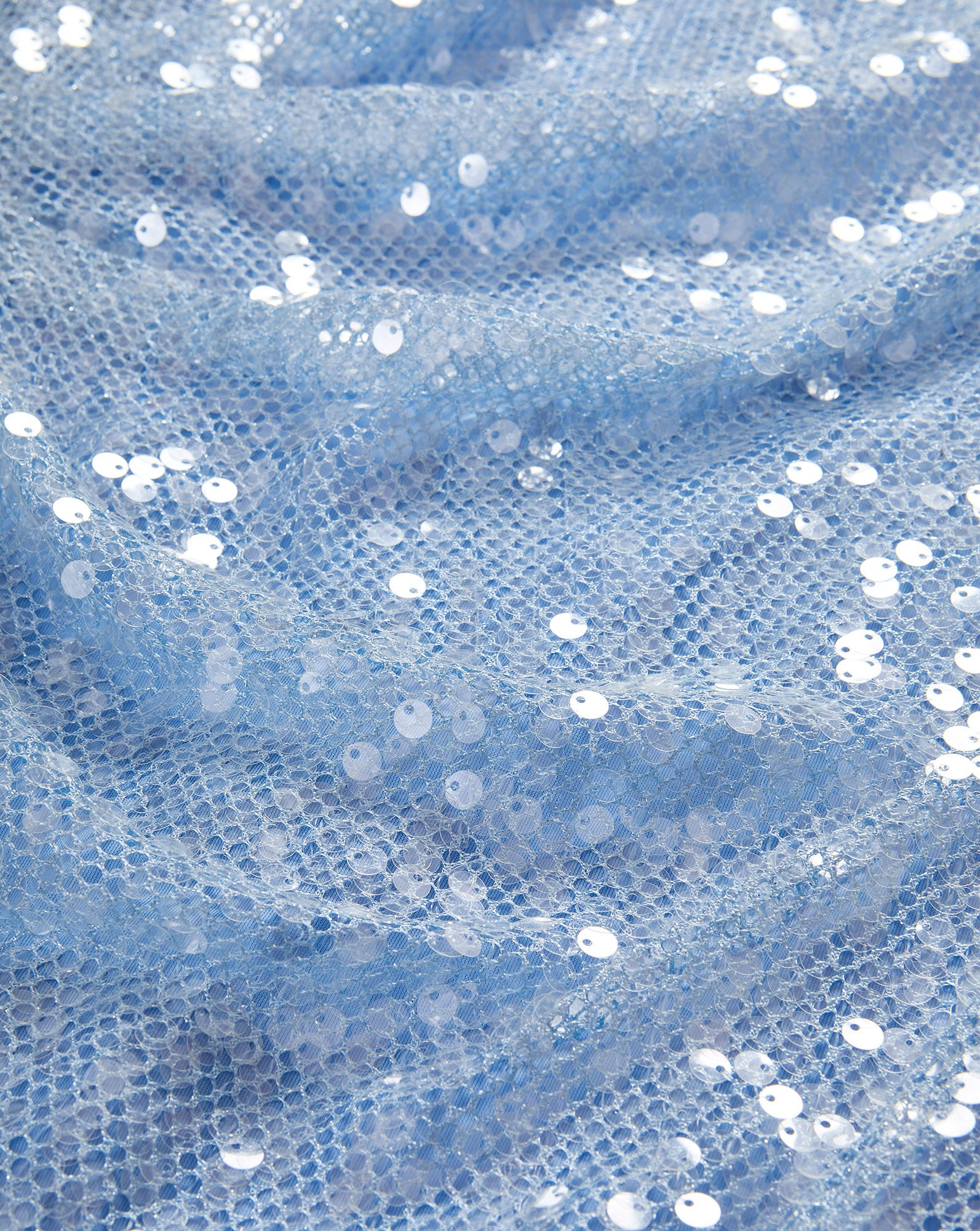 Kimberly Sequin Midi Dress in Blue Jay