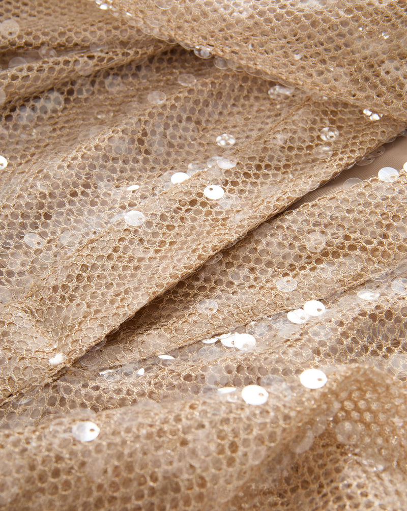 Veronica Beard Meryl Sequin Blouse - Champagne