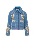 Veronica Beard Vikaria Embroidered Jacket - Sea Glare