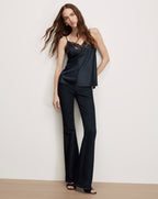 Veronica Beard Johanan Lace-Trim Camisole - Navy