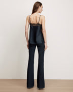 Veronica Beard Johanan Lace-Trim Camisole - Navy