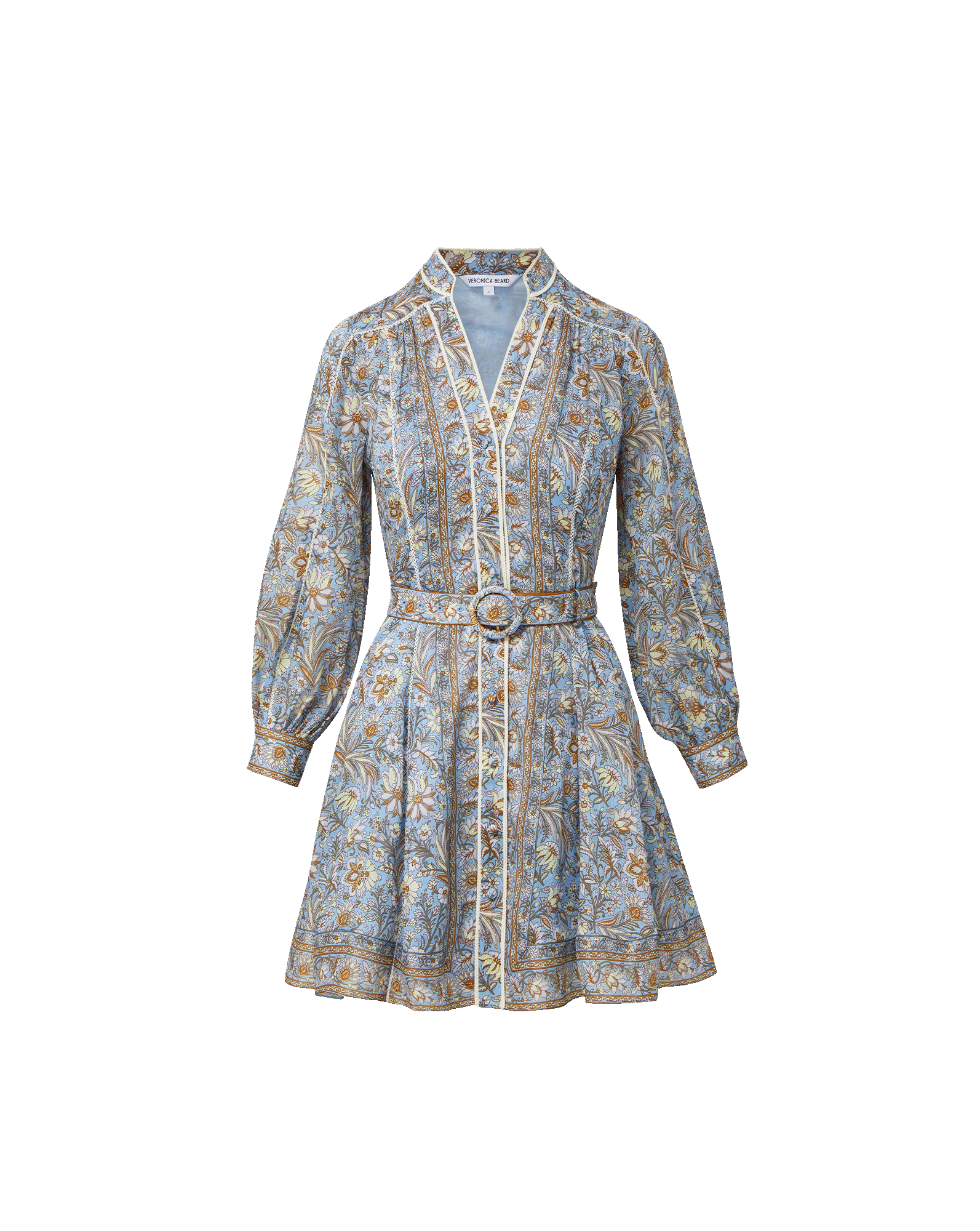 Veronica Beard Kumar Belted Mini Dress | Blue Jay Multi | Size 0 Veronica Beard Kumar Belted Mini Dress | Blue Jay Multi | Size 0