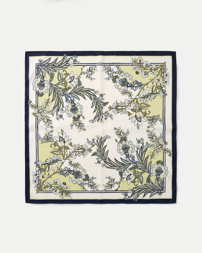 Veronica Beard Sava Scarf - Light Pistachio Multi
