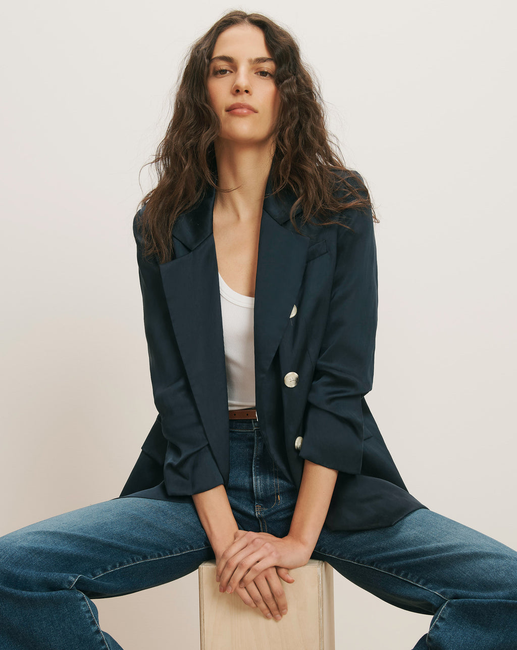 Veronica Beard Chesterfield Dickey Jacket - Navy