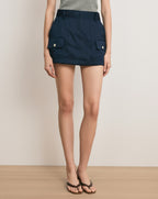 Veronica Beard Felina Mini Skort - Navy
