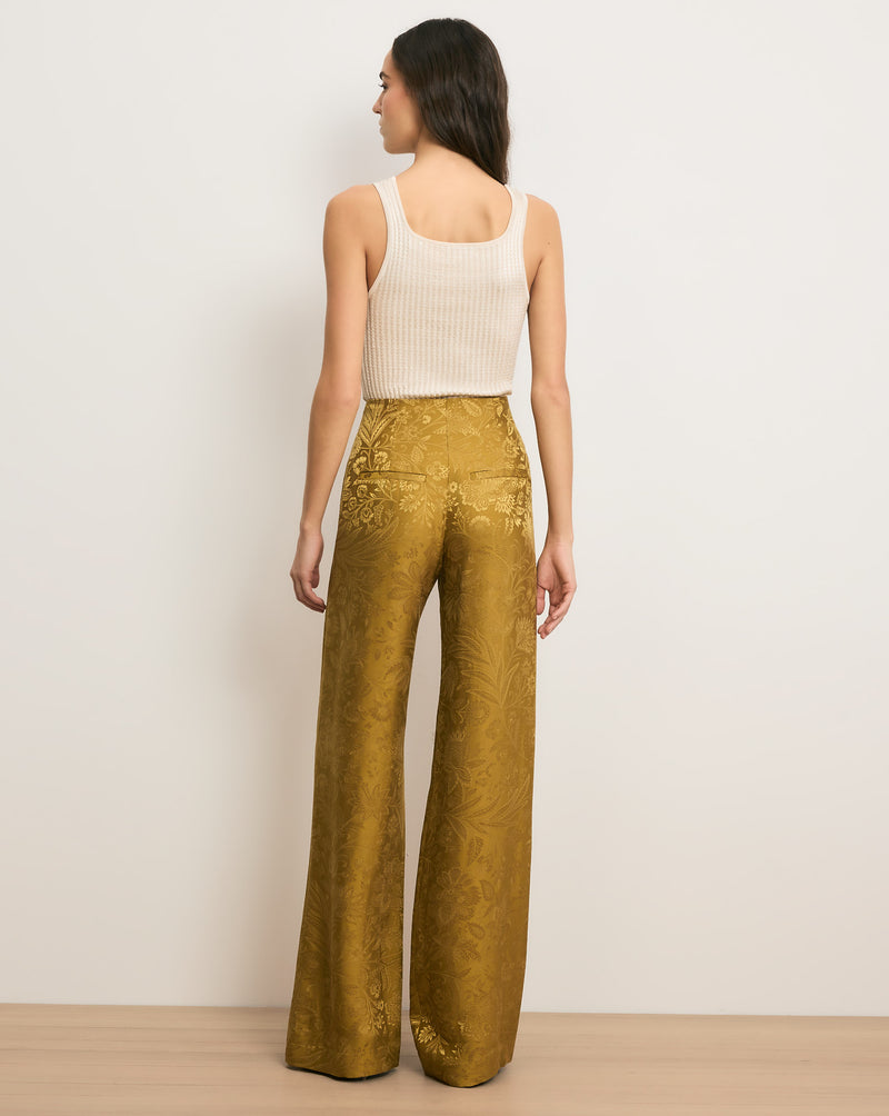 Veronica Beard Ronin Wide-Leg Pant - Gold Ochre