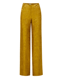 Veronica Beard Ronin Wide-Leg Pant - Gold Ochre
