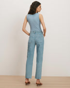 Veronica Beard Birke Merino Wool Tank Top - Blue Jay