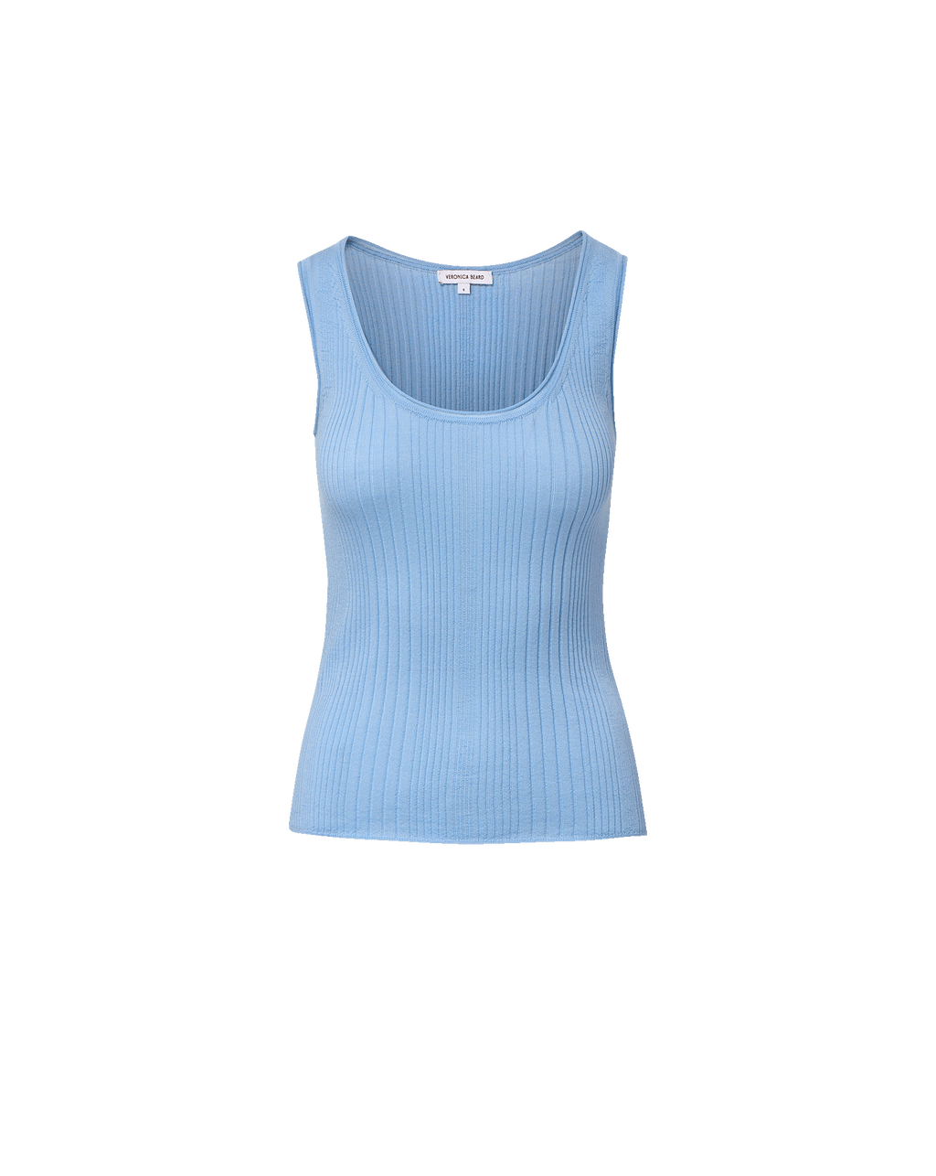 Veronica Beard Birke Merino Wool Tank Top Blue Jay