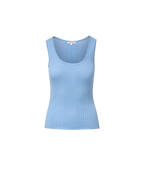 Veronica Beard Birke Merino Wool Tank Top Blue Jay