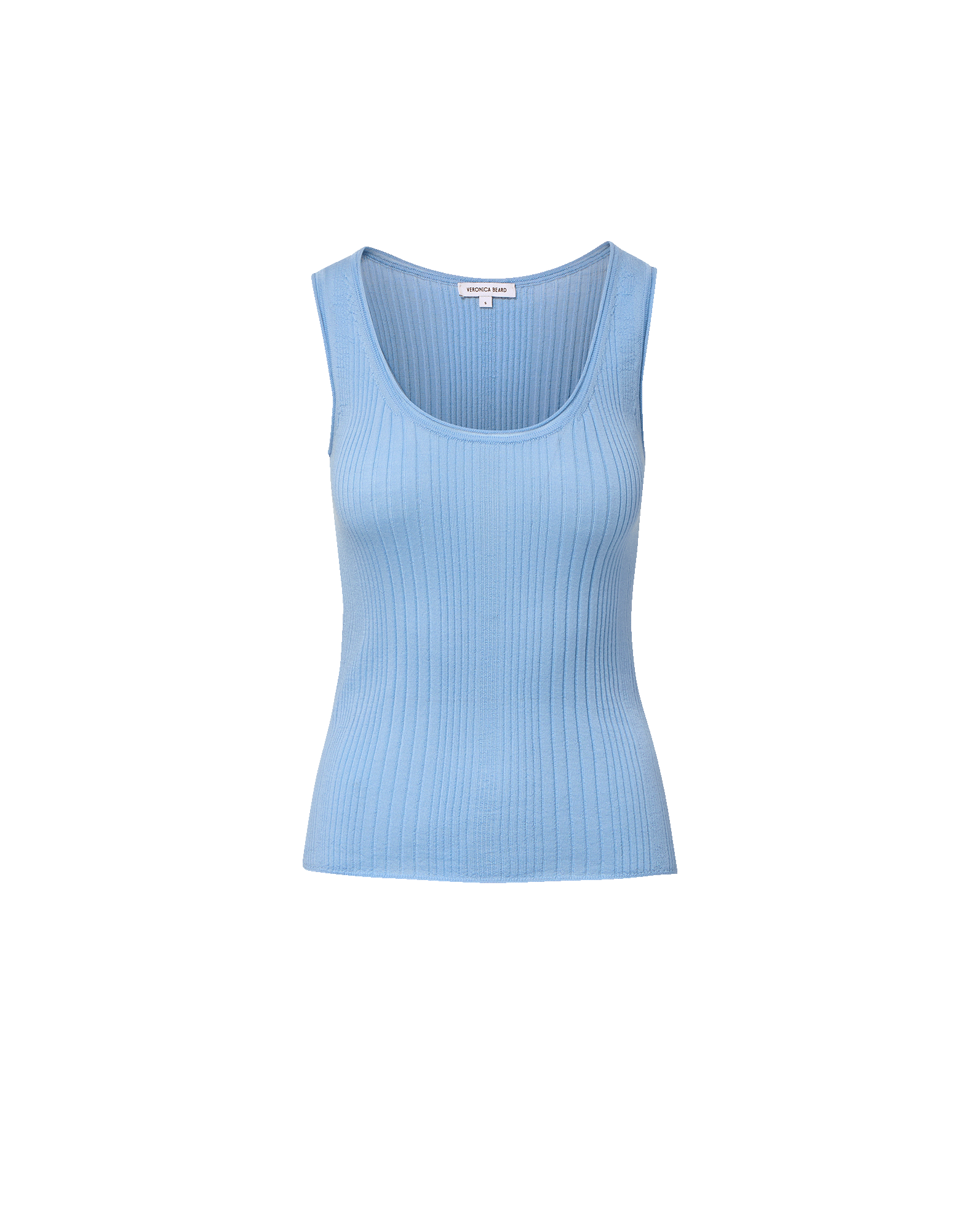 Veronica Beard Birke Merino Wool Tank Top Blue Jay