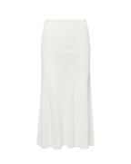 Veronica Beard Cazian Knit Midi Skirt Off-White