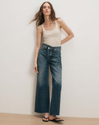 Veronica Beard Sandra Knit Tank Top - Off-White/Stone Khaki