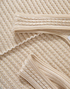 Veronica Beard Sandra Knit Tank Top - Off-White/Stone Khaki
