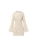 Veronica Beard Teresia Lace Mini Dress - Dove White