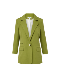 Veronica Beard McGowan Linen Dickey Jacket - Cactus