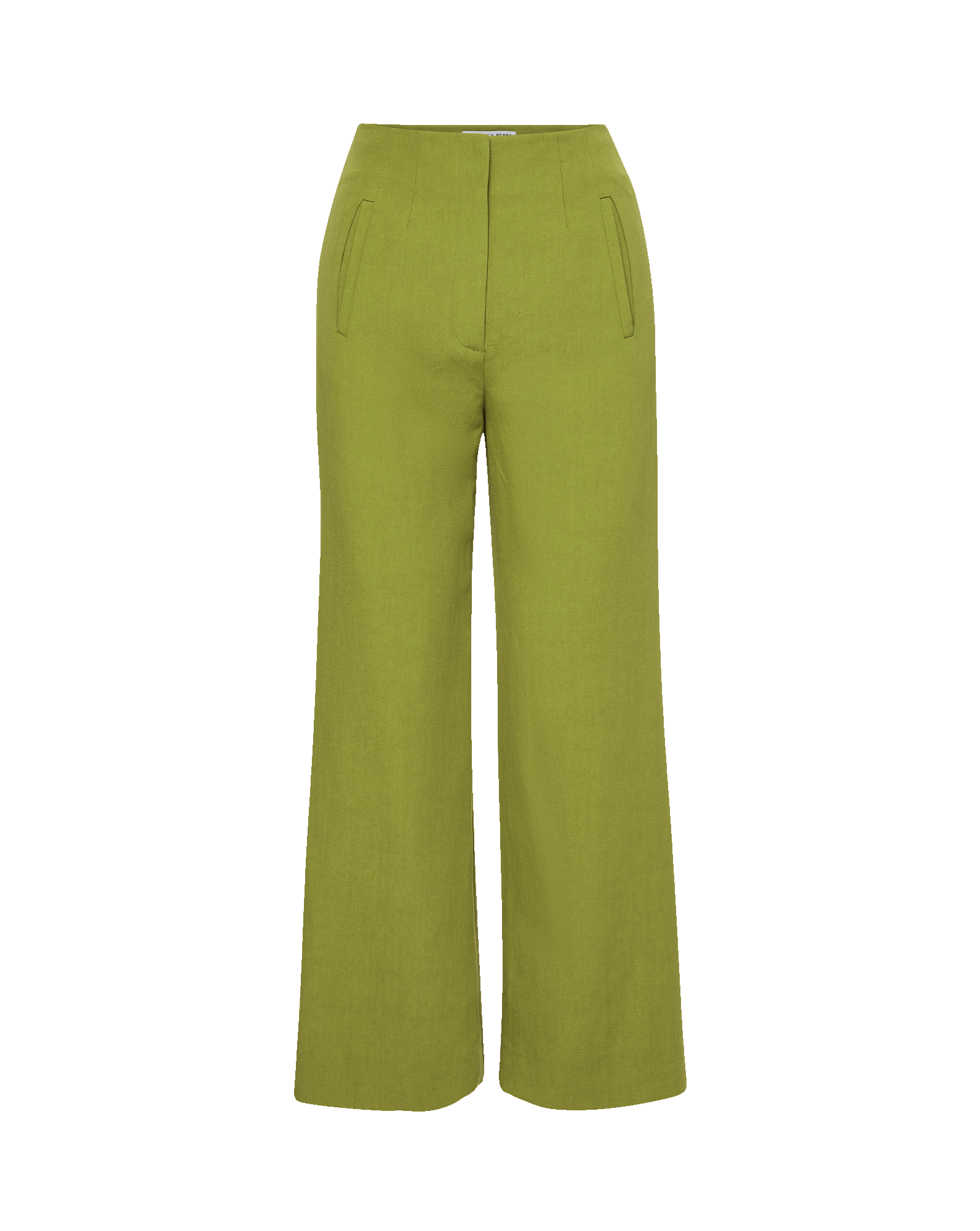 Dova Wide-Leg Linen Pant in Cactus | Veronica Beard