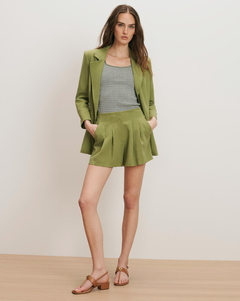 Veronica Beard McGowan Linen Dickey Jacket - Cactus