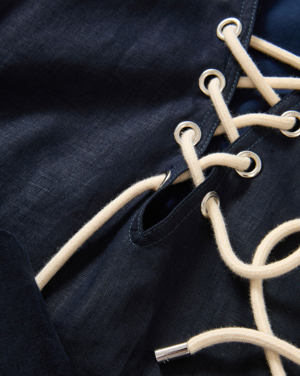 Veronica Beard Treena Linen Mini Dress - Navy